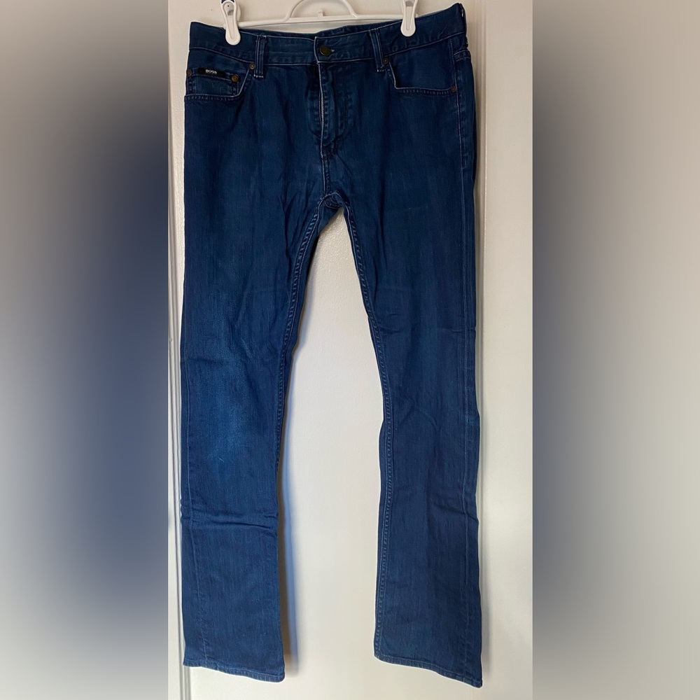 HUGO BOSS CHARLESTON Stretch Slim Fit Blue Denim‎ Jeans Men’s Size W33”xL32”